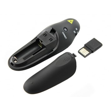 Отсек для батарейки питания беспроводного презентера, пульта + лазерной указки-2