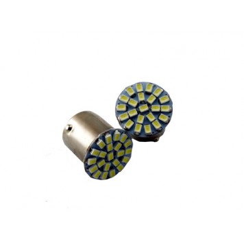 LED лампа 1156 BA15S 22 SMD, 2 шт