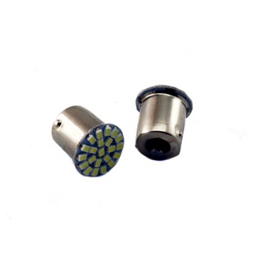 2x LED 1156 BA15S лампа в автомобіль , 22 SMD-1