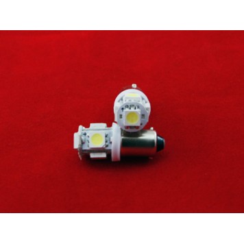 LED BA9S T4W лампа в автомобіль, 4 + 1 SMD-1