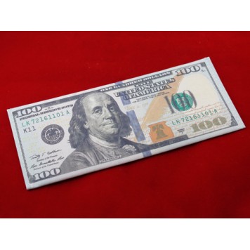 Кошелек, бумажник, портмоне, новых 100 долларов