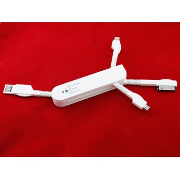 Универсальная складная USB зарядка Ipad Iphone MicroUSB 3в1