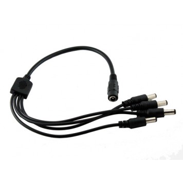 Сплиттер разветвитель питания 1х4, 5.5х2.1мм, CCTV