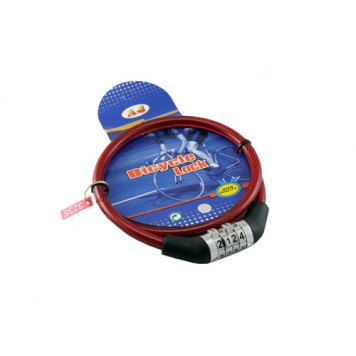 Велозамок, кодовий замок, трос для велосипеда