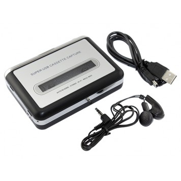 Комплект поставки касетного плеєра для оцифрування записів-1