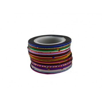 Клейкі стрічки для нігтів, нейл-артманікюр, 30 штук