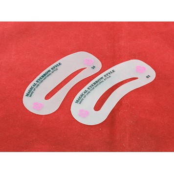 Трафарети для корекції брів мають нумерацію від 1 до 24-1