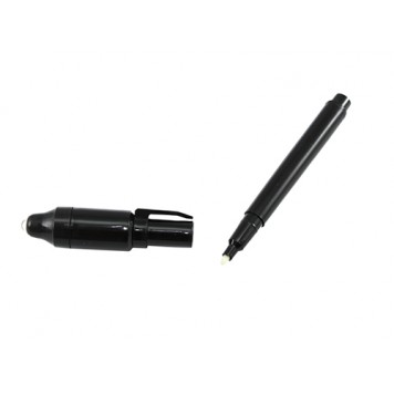 Ультрафиолетовая ручка с невидимыми чернилами со снятым колпачком-1