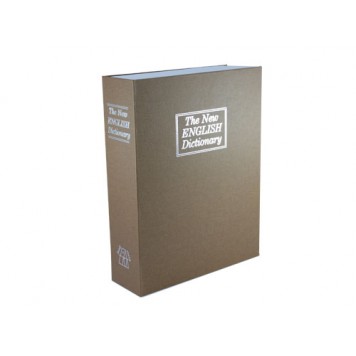 Книга, книжка сейф на ключе, металл, английский словарь 180х115х55мм