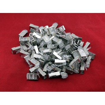 100x Конектор RJ45 8P8C Cat5e Cat6 екранований