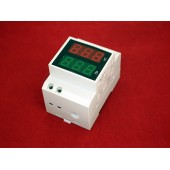 Вольтметр амперметр 2хLED 80-300В 0-99.9А DIN