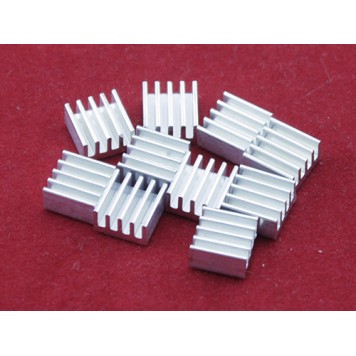 10x Алюмінієвий радіатор 9х9х5мм для Raspberry PI