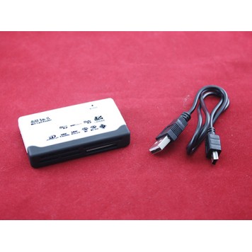 USB Mini/MicroSD SD MMC xD M2 MS Duo CF картридер