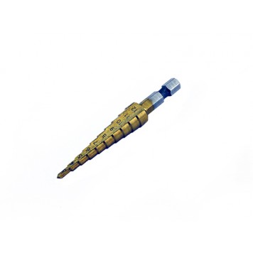 Ступенчатое шаговое сверло по металлу HSS 3-12мм