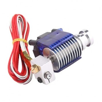 Хотенд екструдер E3D V6 12В 0.4 / 1.75мм 40Вт для 3D-принтера