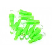 10х LED T5 лампа в автомобиль, подсветка, зеленая
