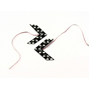 LED указатели поворота зеркала заднего вида синие