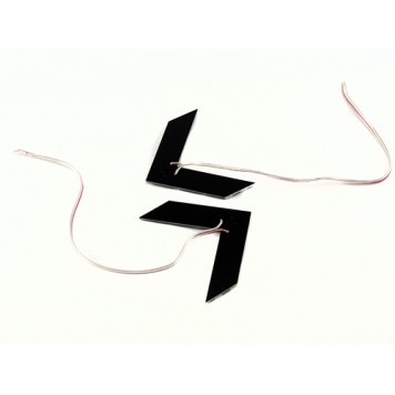 Обратная сторона LED указателя поворота в зеркале заднего вида авто-1