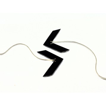 Обратная сторона LED указателя поворота в зеркале заднего вида авто-1