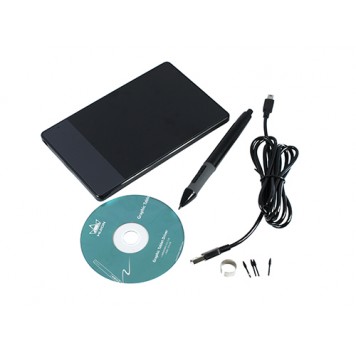 Комплект поставки графического планшета с пером HUION 420-1