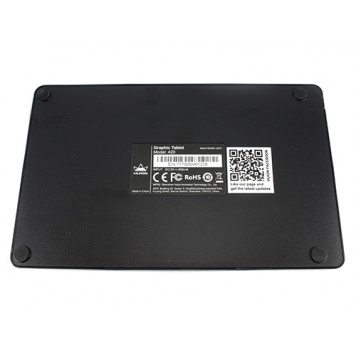 Обратная сторона корпуса графического планшета с пером HUION 420-3