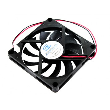 Вентилятор корпусный, кулер 80мм 12В 2pin, ТОНКИЙ