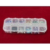 3000 стразів для нігтів, нейл-арт, манікюр, 12 кол