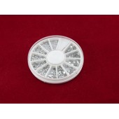 300 стразів для нігтів нейл-арт, манікюр, сріблястих