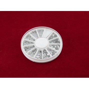 300 стразів для нігтів нейл-арт, манікюр, сріблястих