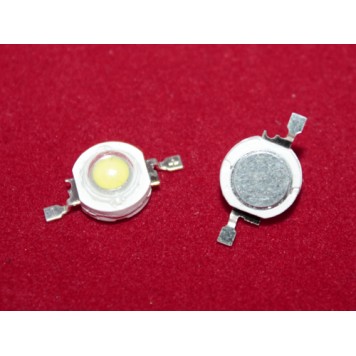 10x Світлодіод білий 1Вт 90-100лм 3.2-3.6В