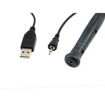 Гнездо в ручке для подключения питания и кабель питания от USB разъема-2