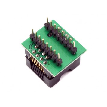 Сторона перехідника для установки на посадочний майданчик під мікросхему з типом корпусу DIP16-1