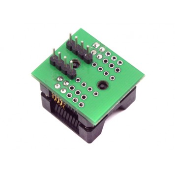 Сторона перехідника для установки на посадочний майданчик під мікросхему з типом корпусу DIP8-1