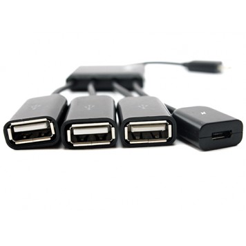 Гнізда USB типу A для підключення периферійних пристроїв і MicroUSB типу B для підключення додаткового живлення-2