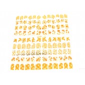 108 золотистих наклейок для нігтів нейл-арт манікюр