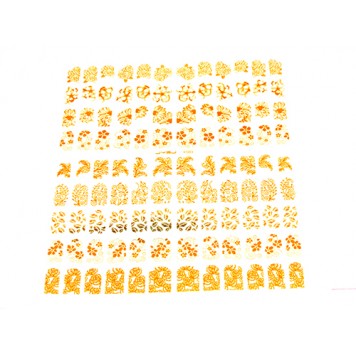 108 золотистих наклейок для нігтів нейл-арт манікюр