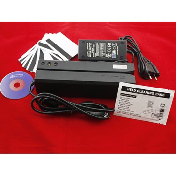 Комплект поставки енкодера пластикових магнітних карт MSR606-2