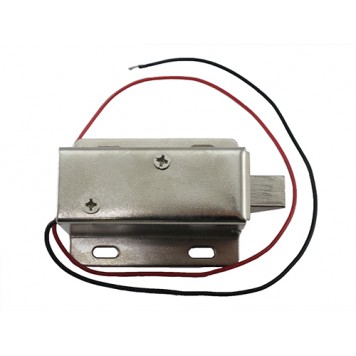 Электромеханический соленоидный замок электрозамок защелка МИНИ 12В