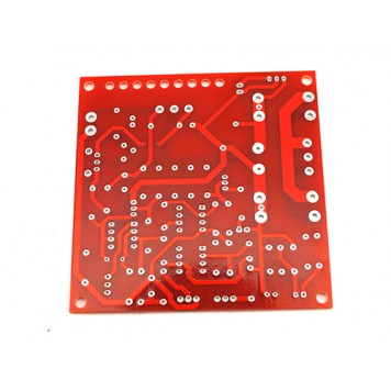 Зворотний бік друкованої плати з конструктора регульованого блоку живлення-1