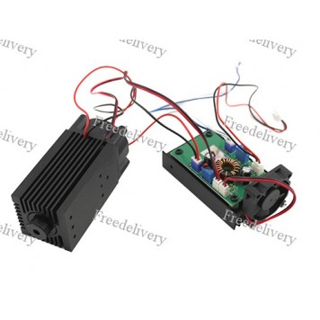 Мощный лазер для резки или гравировки 2Вт, синий