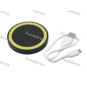 Qi передатчик круглый беспроводная зарядка телефон