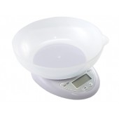 Весы кухонные электронные до 5кг, точность 1г, с чашей, Matarix MX-407