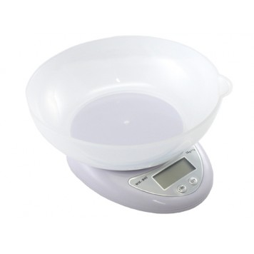 Весы кухонные электронные до 5кг, точность 1г, с чашей, Matarix MX-407