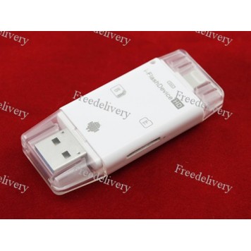 USB SD TF кардридер кард-ридер iFlash для Apple