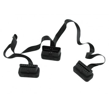 OBD2 на 2 OBD2 спліттер , розгалужувач , плоский 45см