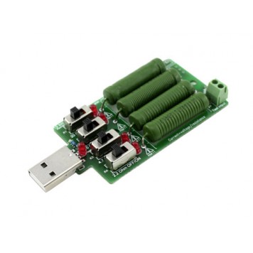 USB нагрузочный резистор, нагрузка регулируемая 0.25-4А