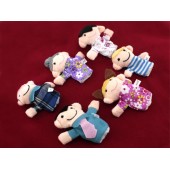 М'яка іграшка на палець, сімейка, ляльковий театр, 6шт