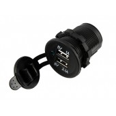 Вбудований адаптер 2x USB 5В в прикурювач авто, зарядний Вбудований адаптер 2x USB 5В в прикурювач авто, зарядний