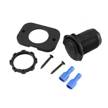 Комплект поставки вбудованого адаптера 2x USB 5В в прикурювач авто-1