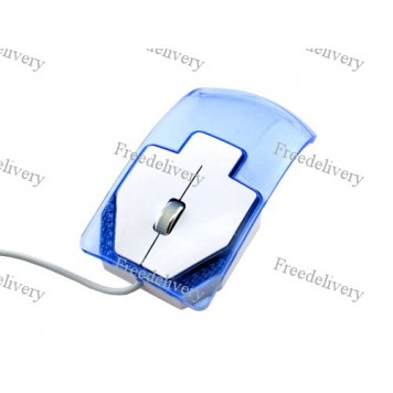 USB оптическая мышь мышка, прозрачная, подсветка